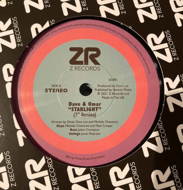 Dave Omar Destiny II Aria Lyric – Starlight / I'm Here For This (7", Z Records, 2022) Front Cover