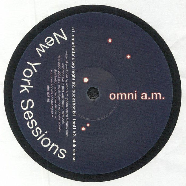 Omni A.M. – New York Sessions (12", Euphoria Records, 2022) Front Cover