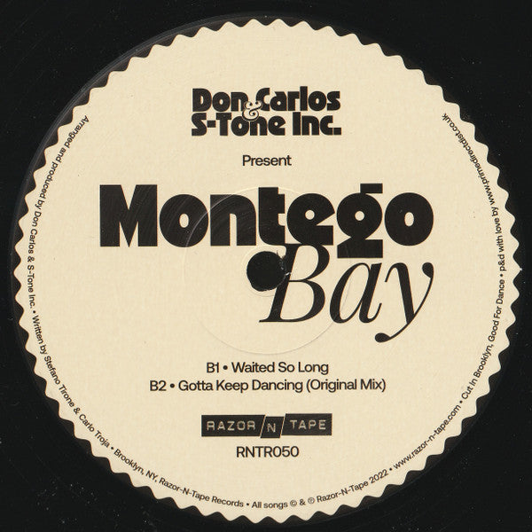 Don Carlos S-Tone Inc. Montego Bay – Montego Bay (12", Razor-N-Tape Reserve, 2022) Back Cover