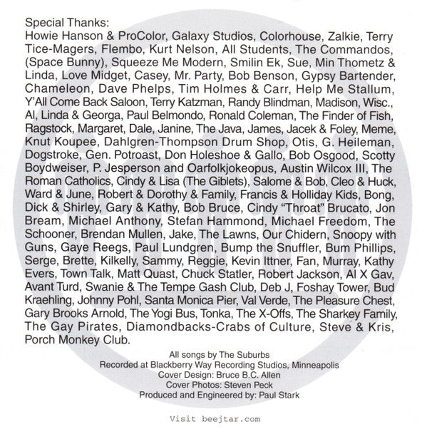 The Suburbs – In Combo (CD, Beejtar, 2002) Image 5