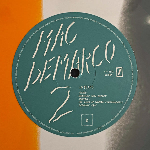 Mac Demarco – 2 (2xLP, Gray/Orange/White Tri-Color , Gatefold, 10th Anniversary Edition, Captured Tracks, 2022) Image 5
