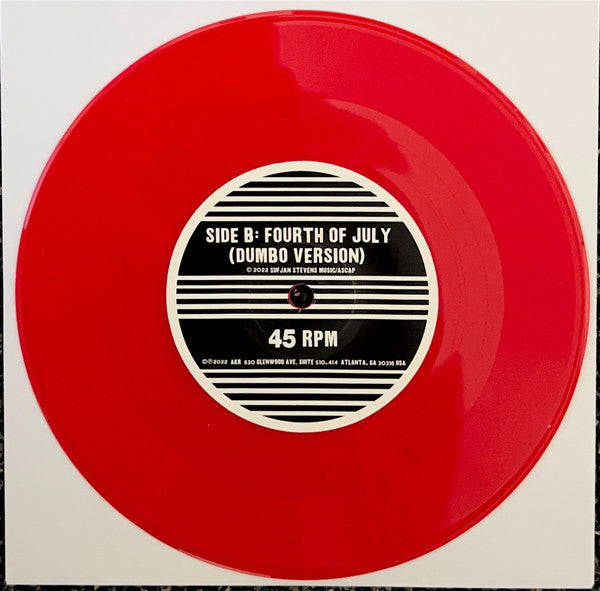 Sufjan Stevens : Fourth Of July (7", Single, Ltd, Red)
