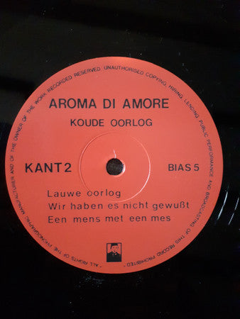Aroma Di Amore – Koude Oorlog (LP, OnderStroom Records, 2022) Image 4