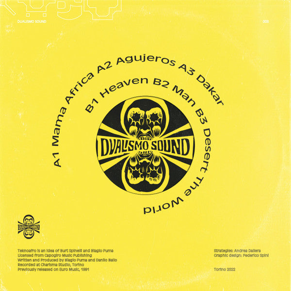 Teknoafro – Teknoafro Mix (LP, Dualismo Sound, 2023) Back Cover