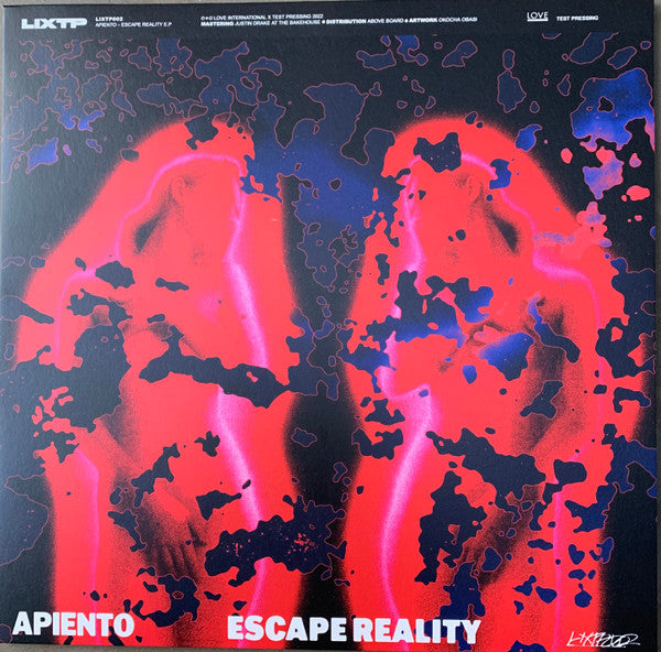 Apiento – Escape Reality (12", LIXTP, 2023) Front Cover