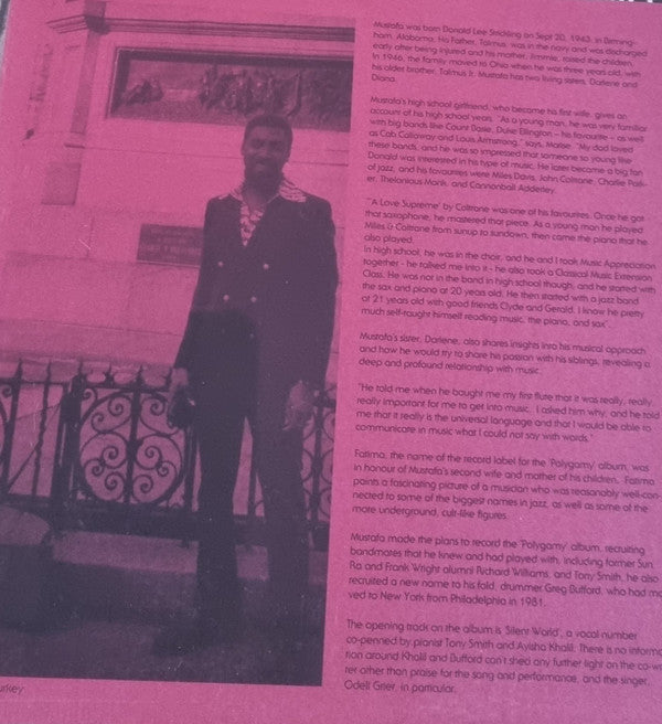 Mustafa – Polygamy (LP, Eating Standing Publishing, 2023) Back Cover