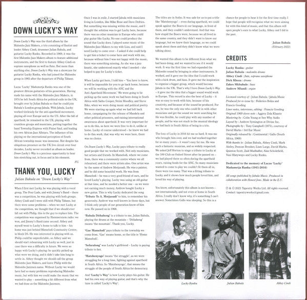 Malombo Jazz Makers : Down Lucky's Way (LP, Album, Ltd, RE, RM)