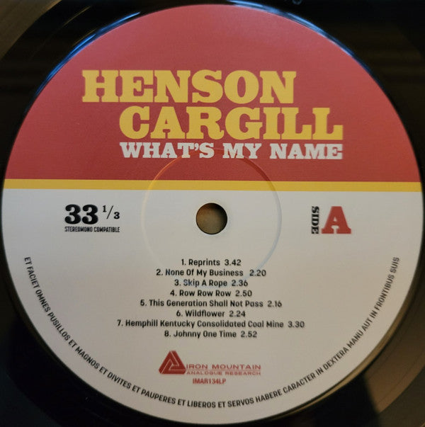 Henson Cargill – What's My Name (LP, Gatefold, The Omni Recording Corporation, 2023) Image 5