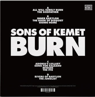 Sons Of Kemet – Burn (2xLP, CORNER DING, Native Rebel Recordings, 2023) Back Cover