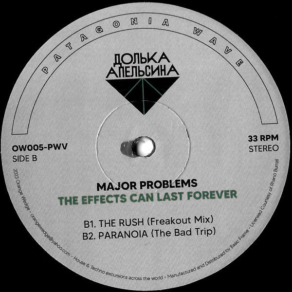 Major Problems : The Effects Can Last Forever (12", RE)