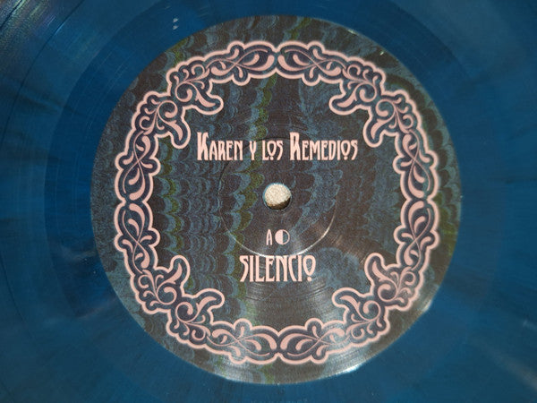 Karen y Los Remedios – Silencio (LP, Black & Blue Galaxy, ZZK Records, 2023) Image 3