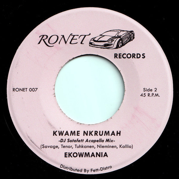 Ekowmania – Kwame Nkrumah (7", Ronet Records, 2024) Back Cover