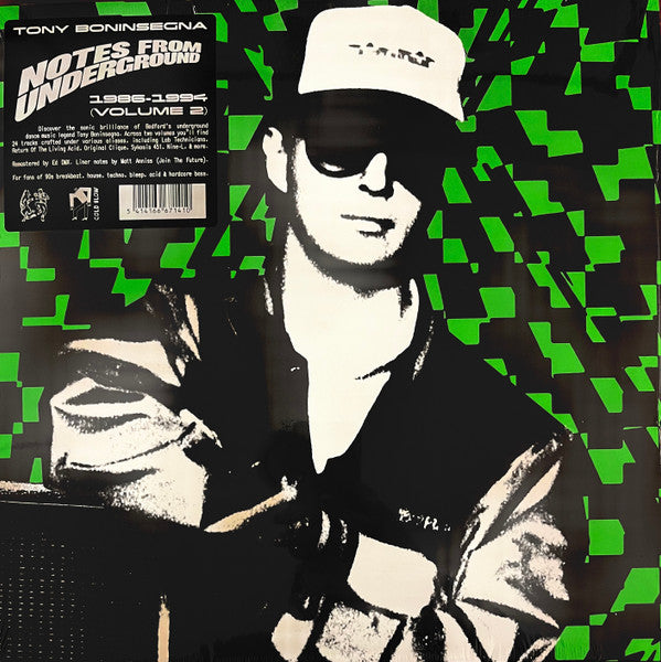 Tony Boninsegna – Notes From Underground 1986 - 1994 Volume 2 (2xLP, Cold Blow, 2024) Front Cover