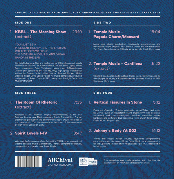 Roger Doyle : Babel (2xLP, Album, RE)