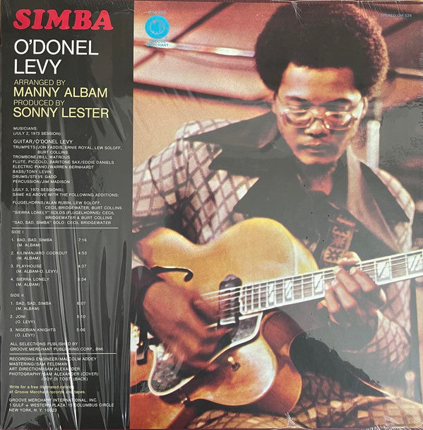 O'Donel Levy – Simba (LP, Mr Bongo, 2024) Image 4