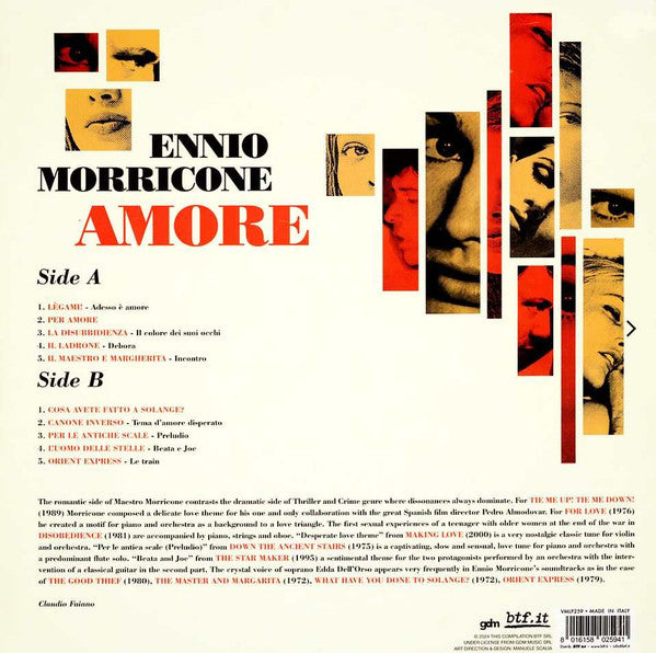 Ennio Morricone : Amore (LP, Comp, Cle)