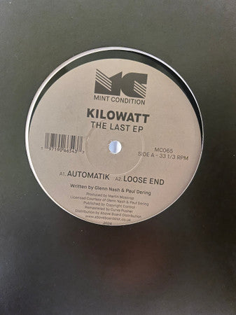 Kilowatt : The Last EP (12", EP, RE)