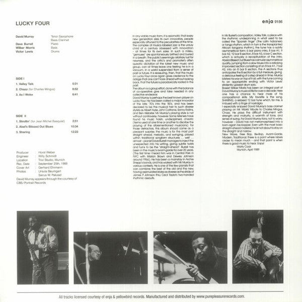David Murray : Lucky Four (LP, Album, RE, RM, 180)