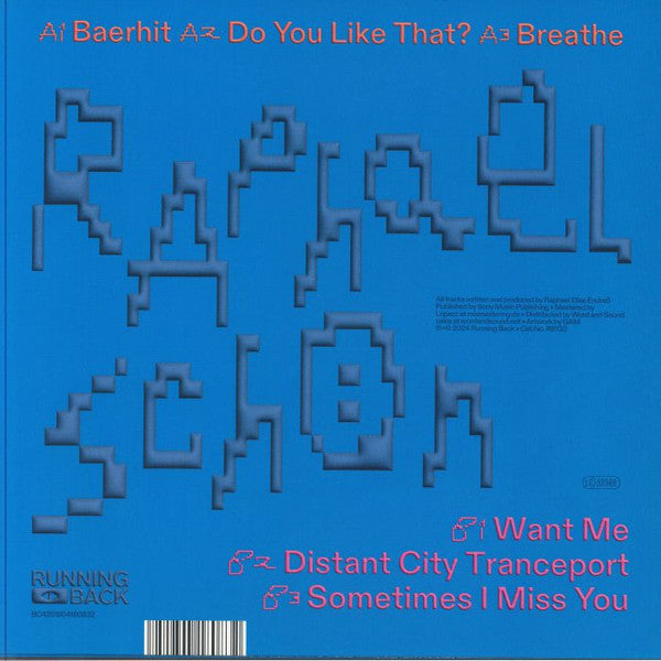 Raphael Schön – Heart Times (LP, Running Back, 2024) Back Cover