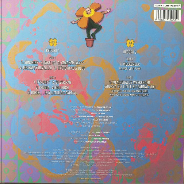 Flowered Up – A Life With Brian (2xLP, 180g, London Records Ltd., 2024) Back Cover