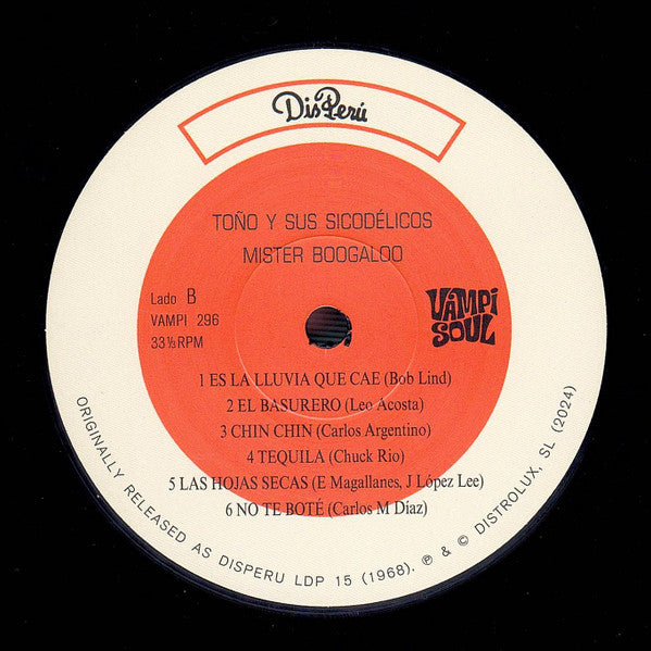 Toño Y Sus Sicodelicos – Mister Boogaloo (LP, Vampi Soul, 2024) Image 5