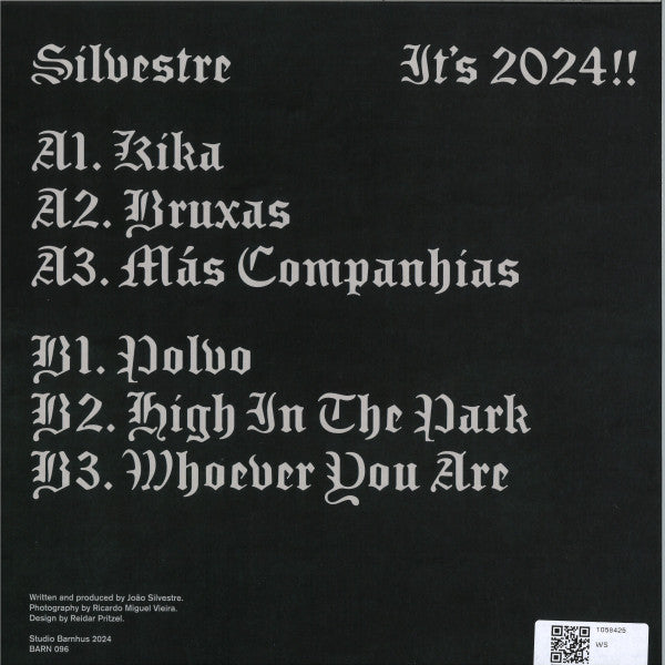 Silvestre – It’s 2024!! (12", Studio Barnhus, 2024) Back Cover