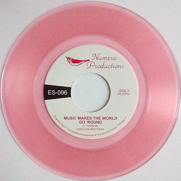 Hamilton Brothers – Music Makes The World Go 'Round (7", Translucent Pink, The Numero Group, 2024) Image 3