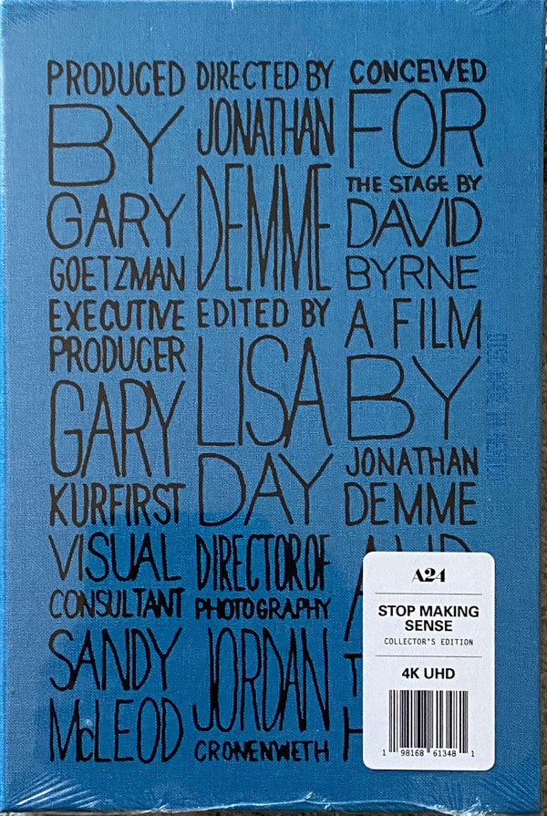 Talking Heads – Stop Making Sense (4K, HDR, A24 Films, 2024) Back Cover