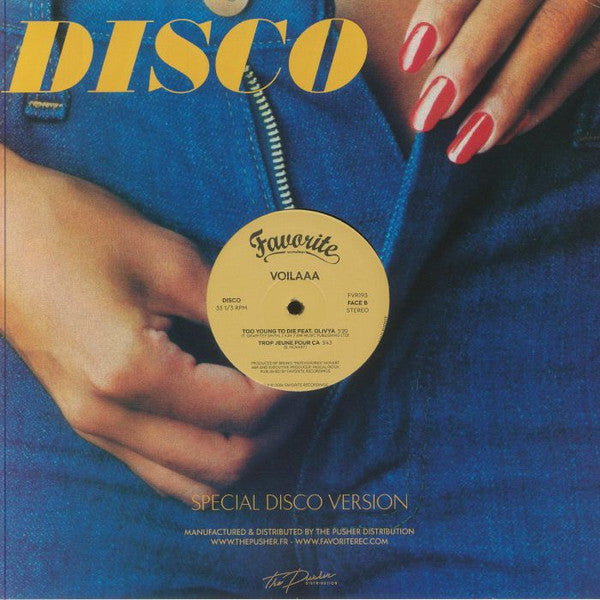 Voilaaa – Faché (12", Favorite Recordings, 2024) Back Cover