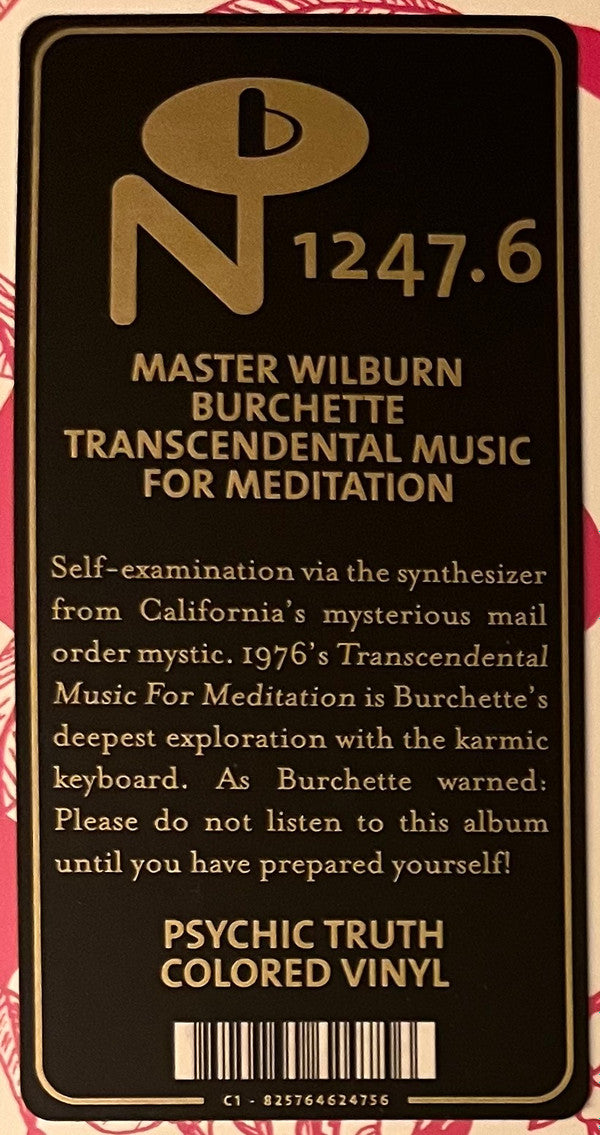 Master Wilburn Burchette's – Transcendental Music For Meditation (LP, Milky Clear, Numero Group, 2024) Image 3