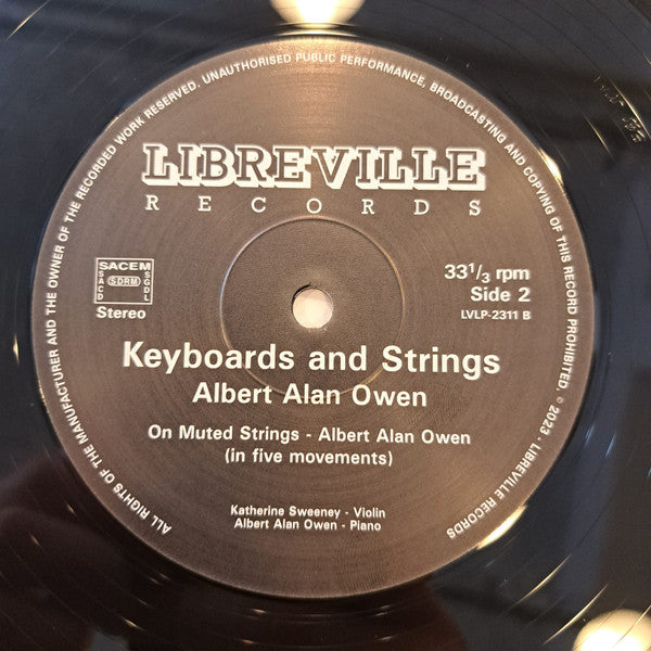 Albert Alan Owen – Keyboards And Strings (LP, Libreville Records, 2024) Image 4