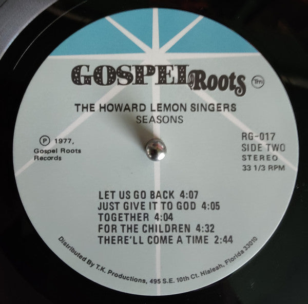 The Howard Lemon Singers – Seasons (LP, Regrooved Records, 2024) Image 4