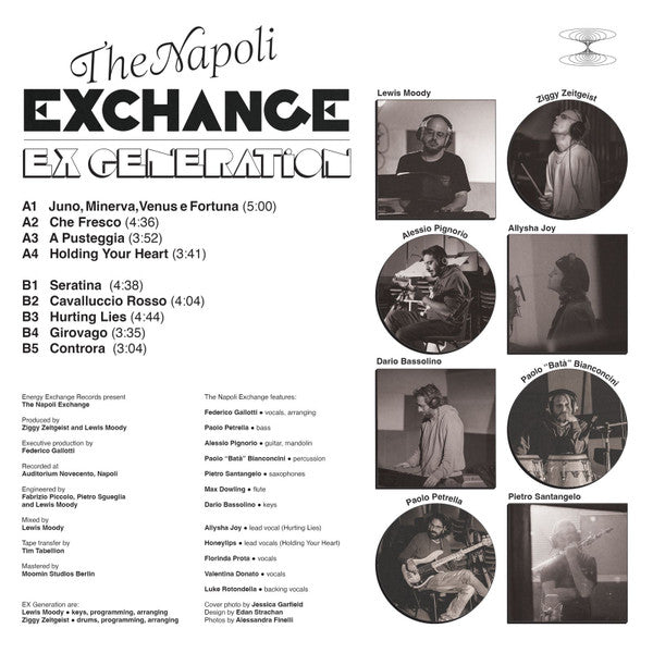 Ex Generation – The Napoli Exchange (LP, Energy Exchange Records, 2024) Back Cover