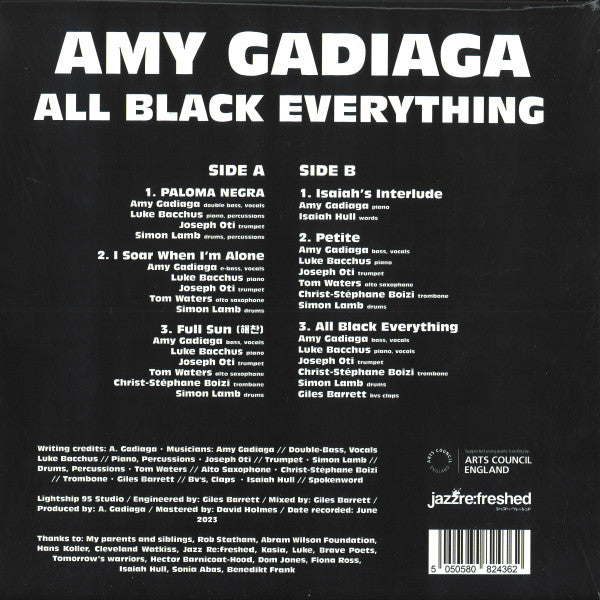 Amy Gadiaga : All Black Everything (LP, Album)