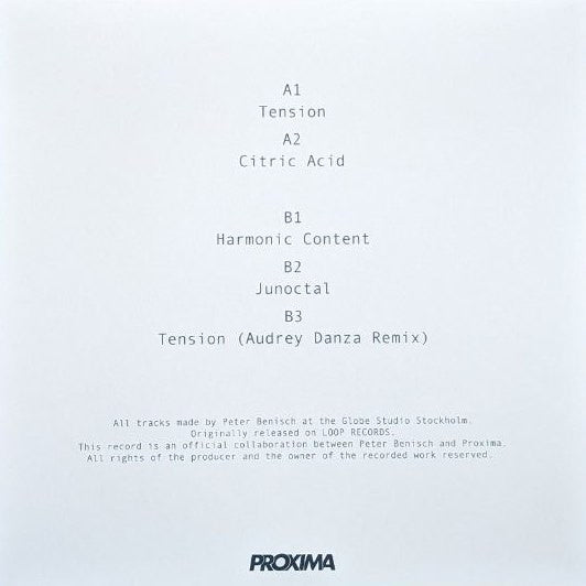 Harmon Eyes – Chasing Golden Planets EP (12", Proxima, 2024) Back Cover