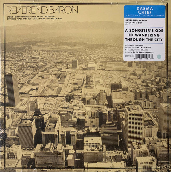 Reverend Baron – Overpass Boy (LP, Coke Bottle Clear, Karma Chief Records, 2024) Front Cover