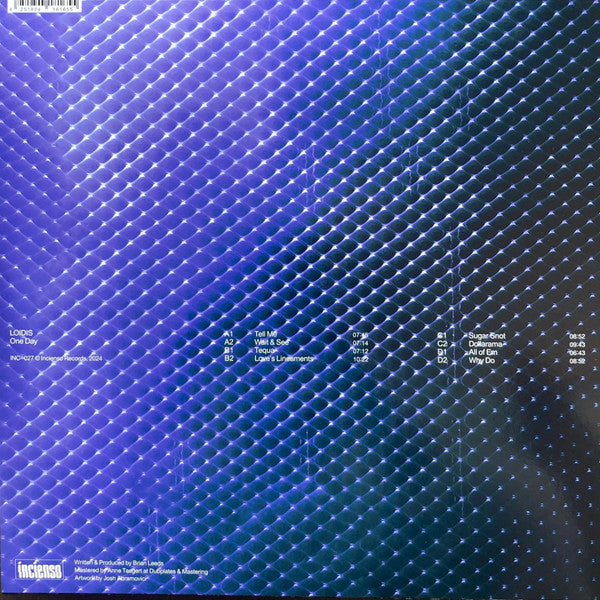 Loidis – One Day (2xLP, Incienso, 2024) Back Cover