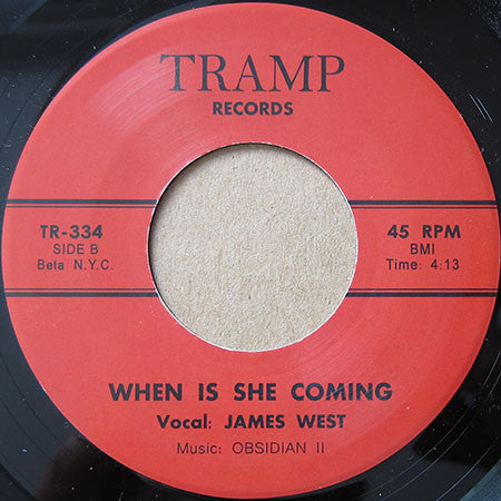 James West – Hanging In (7", Tramp Records, 2024) Back Cover