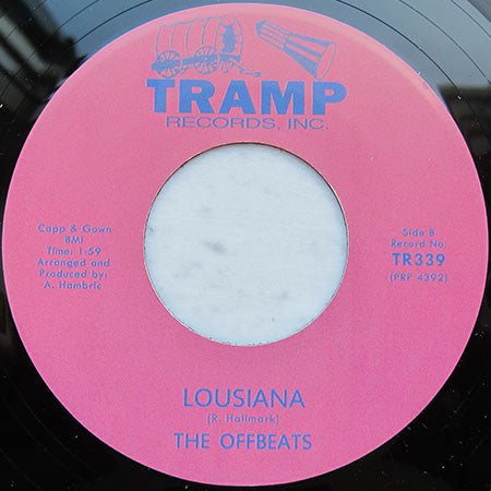 The Offbeats – The Hump / Louisiana (7", Tramp Records, 2024) Back Cover