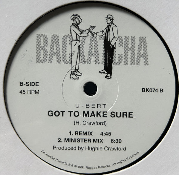 U-Bert – Got To Make Sure (12", Backatcha Records, 2024) Back Cover