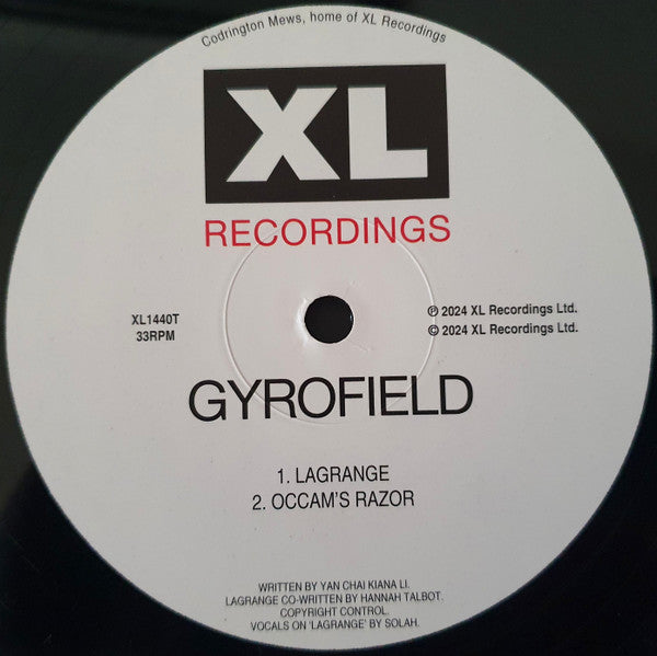 Gyrofield – These Heavens (12", XL Recordings, 2024) Image 3
