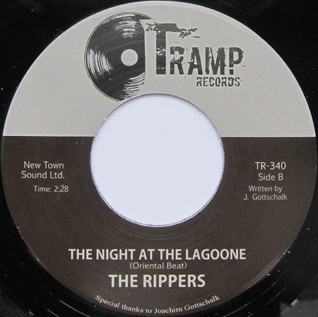 The Rippers – Honesty (7", Tramp Records, 2024) Back Cover