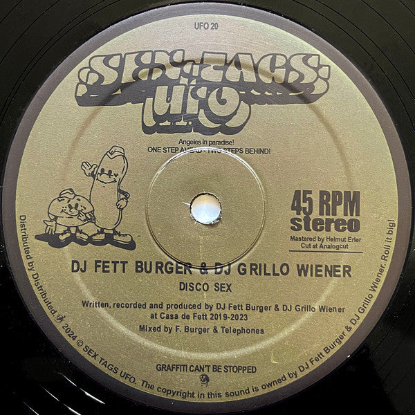 DJ Fett Burger DJ Grillo Wiener – Disco Fem / Disco Sex (12", Sex Tags UFO, 2024) Image 3