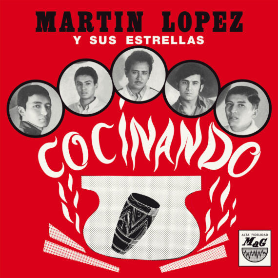 Martín López Y Sus Estrellas – Cocinando (LP, Vampi Soul, 2024) Front Cover