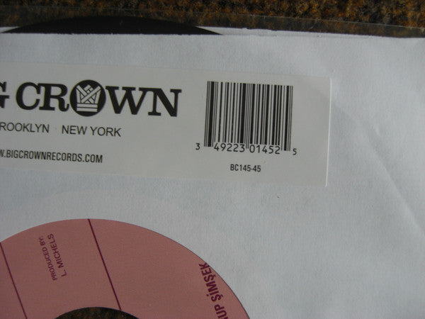 Derya Yıldırım Grup Şimşek – Cool Hand / Yakamoz (7", Big Crown Records, 2024) Image 3