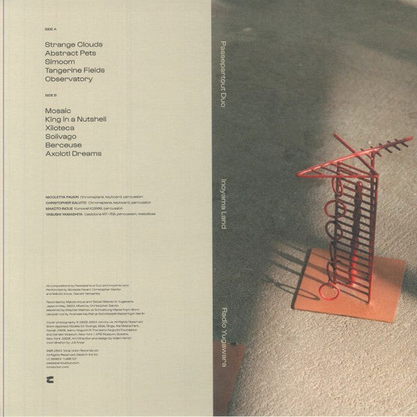 Passepartout Duo Inoyama Land – Radio Yugawara (LP, Clear, Tonal Union, 2024) Back Cover