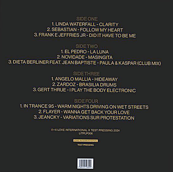 Palms Trax – The Sound Of Love International #006 (2xLP, Love International Recordings, 2024) Back Cover