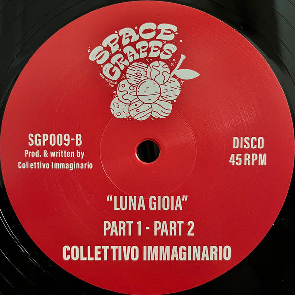 Collettivo Immaginario – Luce / Luna Gioia (12", Space Grapes, 2024) Back Cover