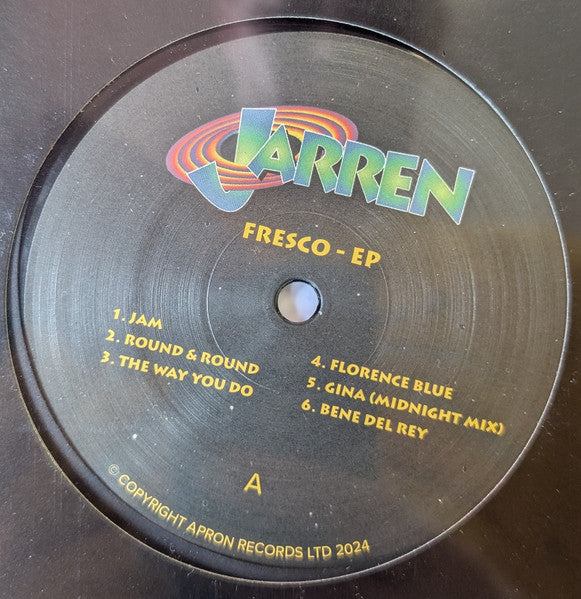 Jarren – Fresco - EP (12", Apron Records, 2024) Front Cover