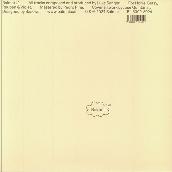 Luke Sanger – Dew Point Harmonics (LP, Balmat, 2024) Back Cover